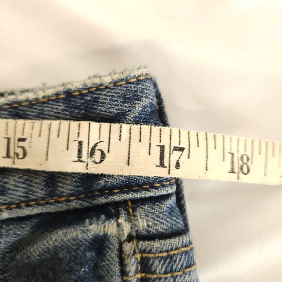 NWOT Old Navy Womens 10 Blue O.G. Straight Secret-Slim Pockets Distressed Jeans - Picture 6 of 8